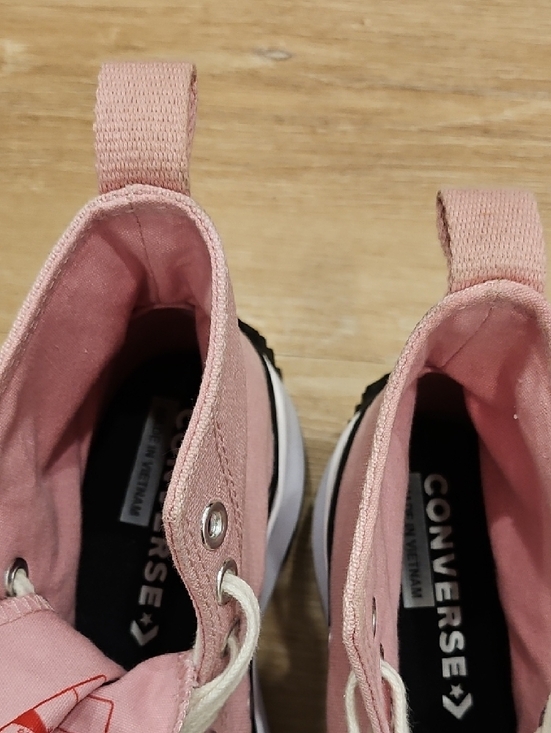 Converse Pink High Top Canvas Sneakers - Picture 8 of 11